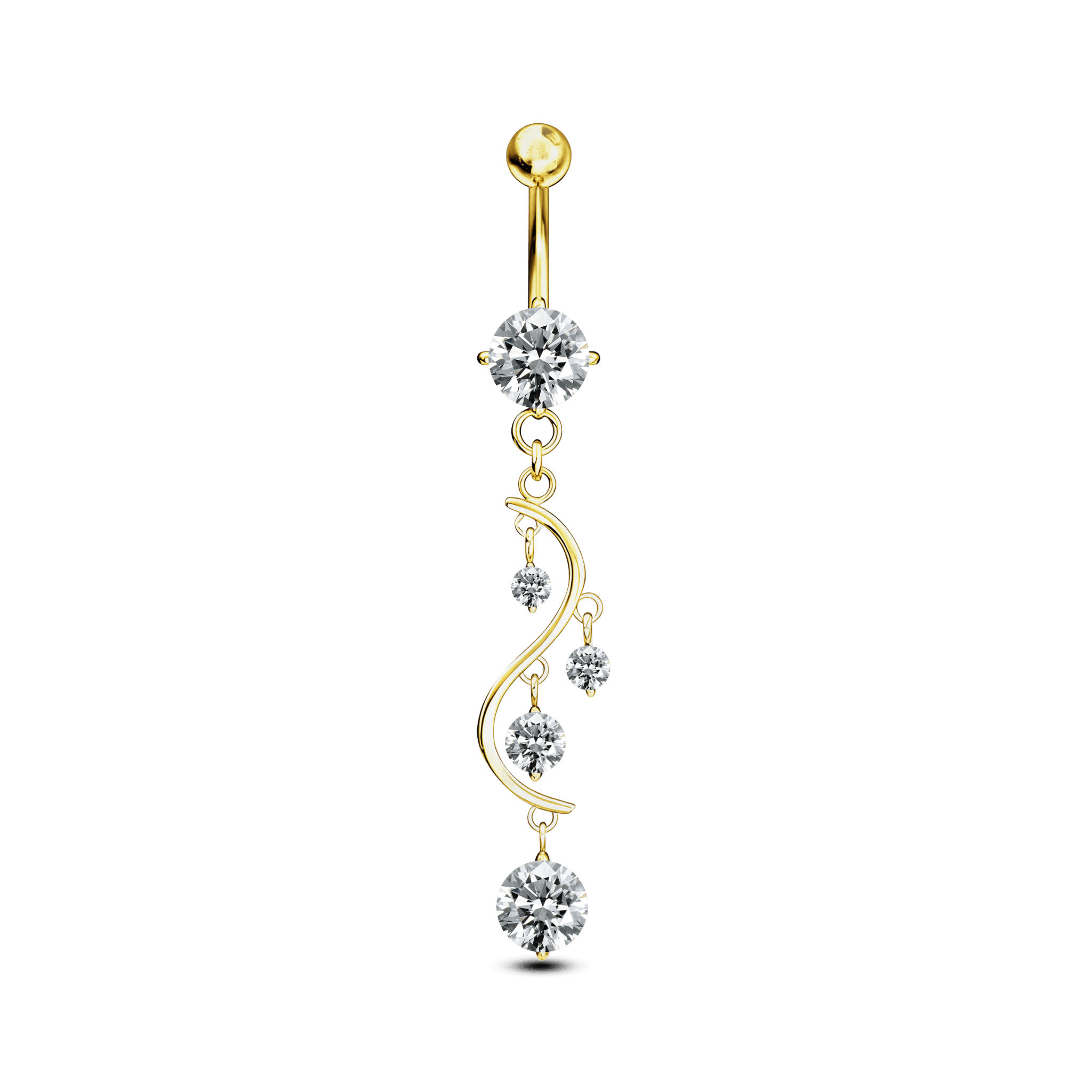 Piercing ombelico nota musicale in oro - NovaNavel