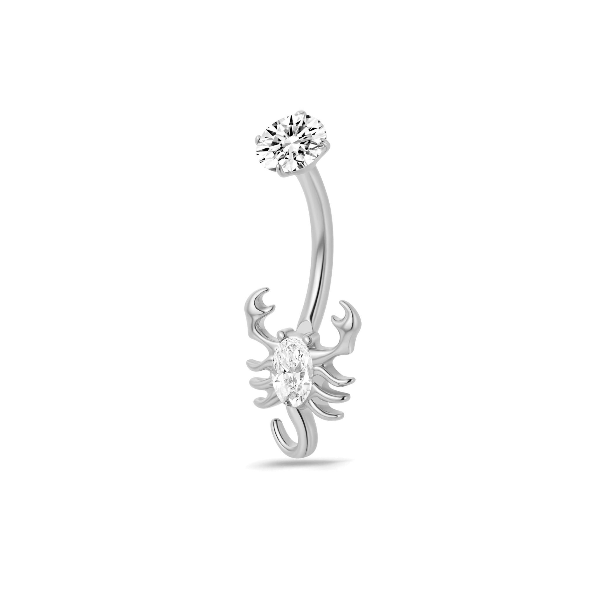 Piercing ombelico scorpione in argento - NovaNavel