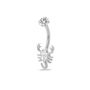 Piercing ombelico scorpione in argento - NovaNavel