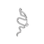Piercing ombelico serpente in argento - NovaNavel®