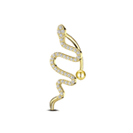Piercing ombelico serpente in oro - NovaNavel