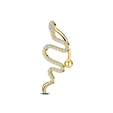Piercing ombelico serpente in oro - NovaNavel