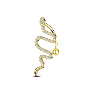 Piercing ombelico serpente in oro - NovaNavel