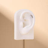 Piercing orecchio eclisse bianco in argento - NovaNavel®