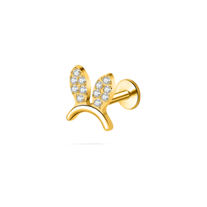 Piercing orecchio/naso coniglietto in oro - NovaNavel