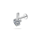 Piercing orecchio/naso cuore di mela in argento - NovaNavel