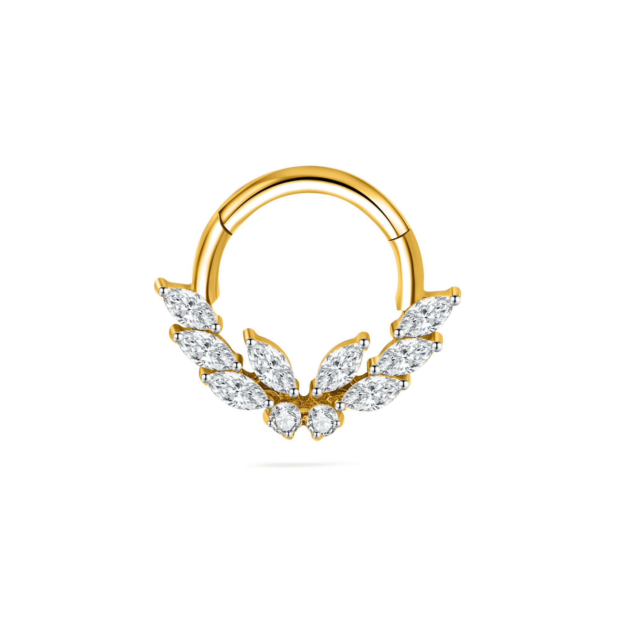 Piercing orecchio/naso farfalla d'angelo in oro - NovaNavel