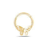 Piercing orecchio/naso farfalla sospesa in oro - NovaNavel