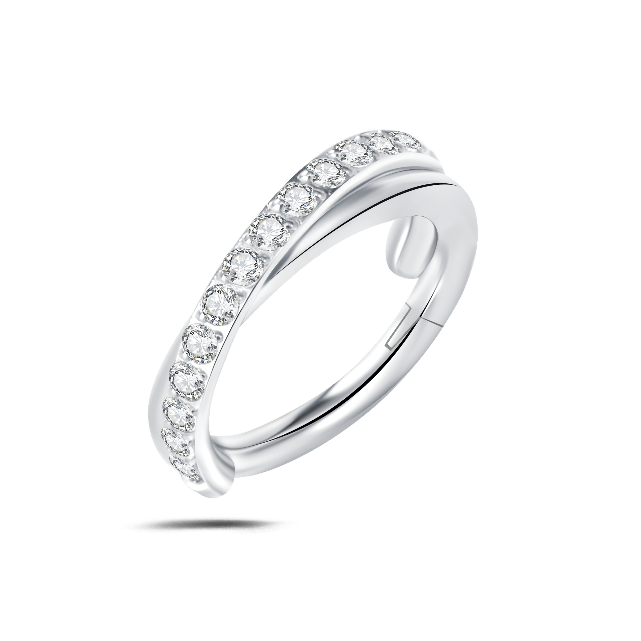 Piercing orecchio/naso fascio di luce in argento - NovaNavel