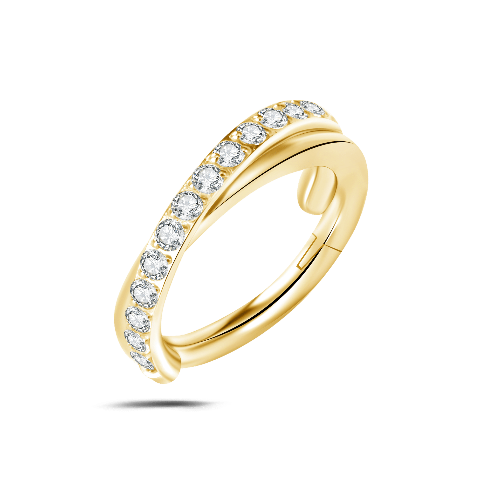 Piercing orecchio/naso fascio di luce in oro - NovaNavel