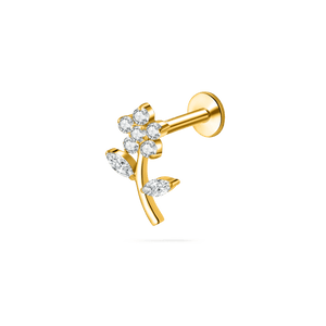 Piercing orecchio/naso garofano in oro - NovaNavel
