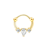Piercing orecchio/naso lacrima in oro - NovaNavel