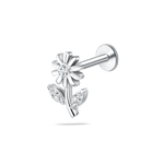 Piercing orecchio/naso margherita in argento - NovaNavel