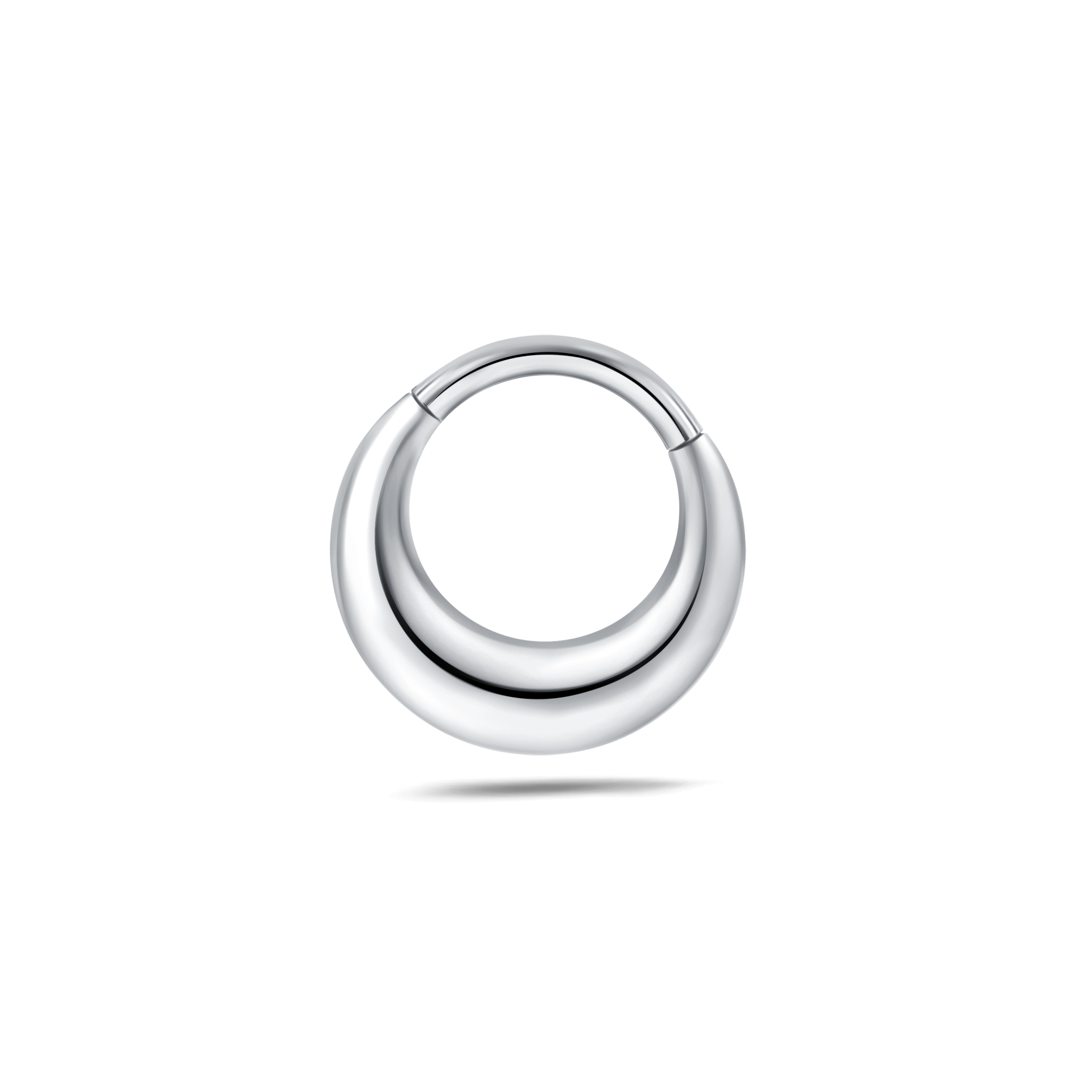 Piercing orecchio/naso mezza luna in argento - NovaNavel