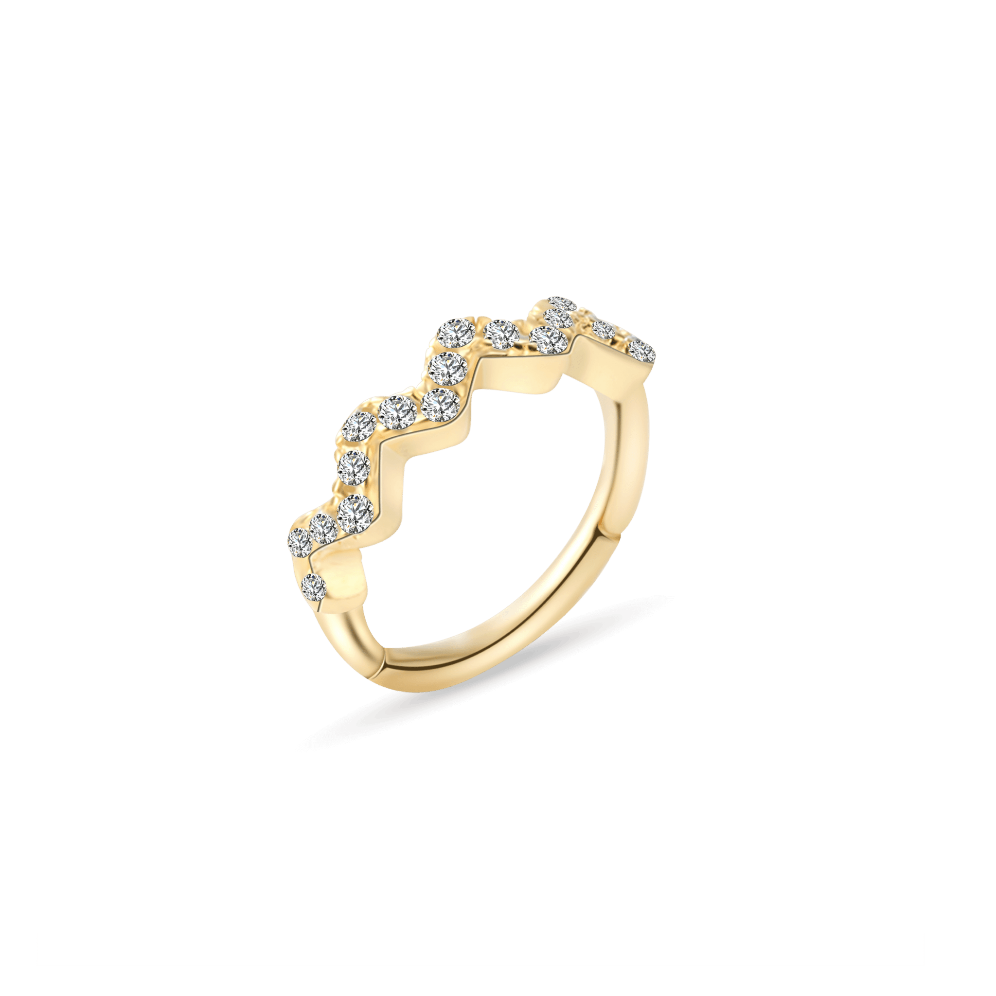 Piercing orecchio/naso scia preziosa in oro - NovaNavel