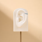 Piercing orecchio/naso/bocca cerchietto opale blu in argento - NovaNavel