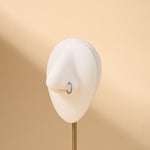 Piercing orecchio/naso/bocca cerchietto opale blu in argento - NovaNavel