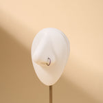 Piercing orecchio/naso/bocca cerchietto opale viola in argento - NovaNavel