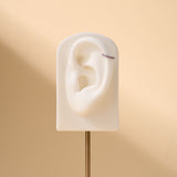 Piercing orecchio/naso/bocca cerchietto opale viola in argento - NovaNavel