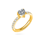 Piercing orecchio/naso/bocca cuore chic in oro - NovaNavel