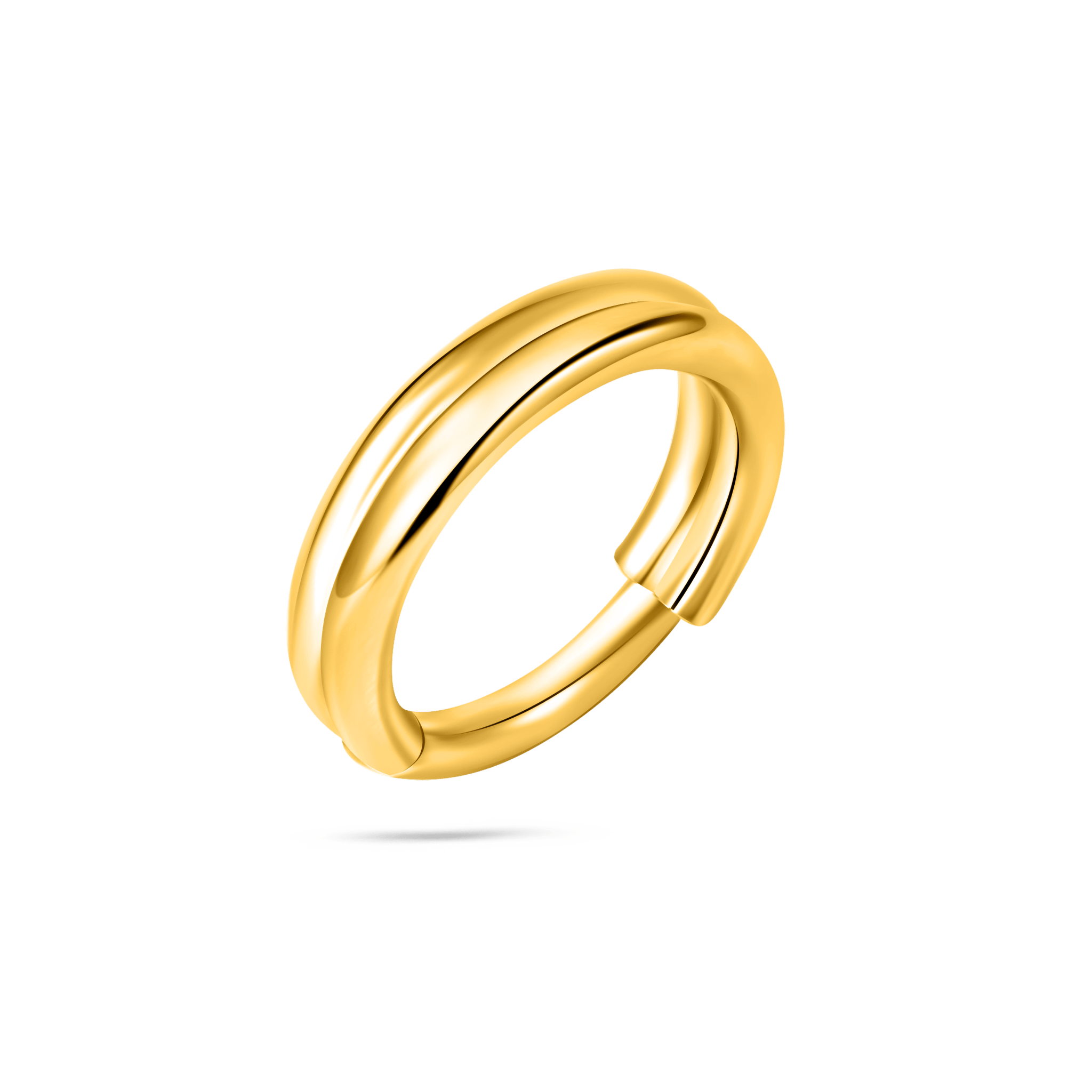 Piercing orecchio/naso/bocca double bridge in oro - NovaNavel