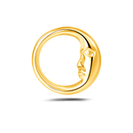 Piercing orecchio/naso/bocca faccia di luna in oro - NovaNavel®