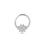 Piercing orecchio/naso/bocca fiore in argento - NovaNavel