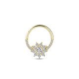 Piercing orecchio/naso/bocca fiore in oro - NovaNavel