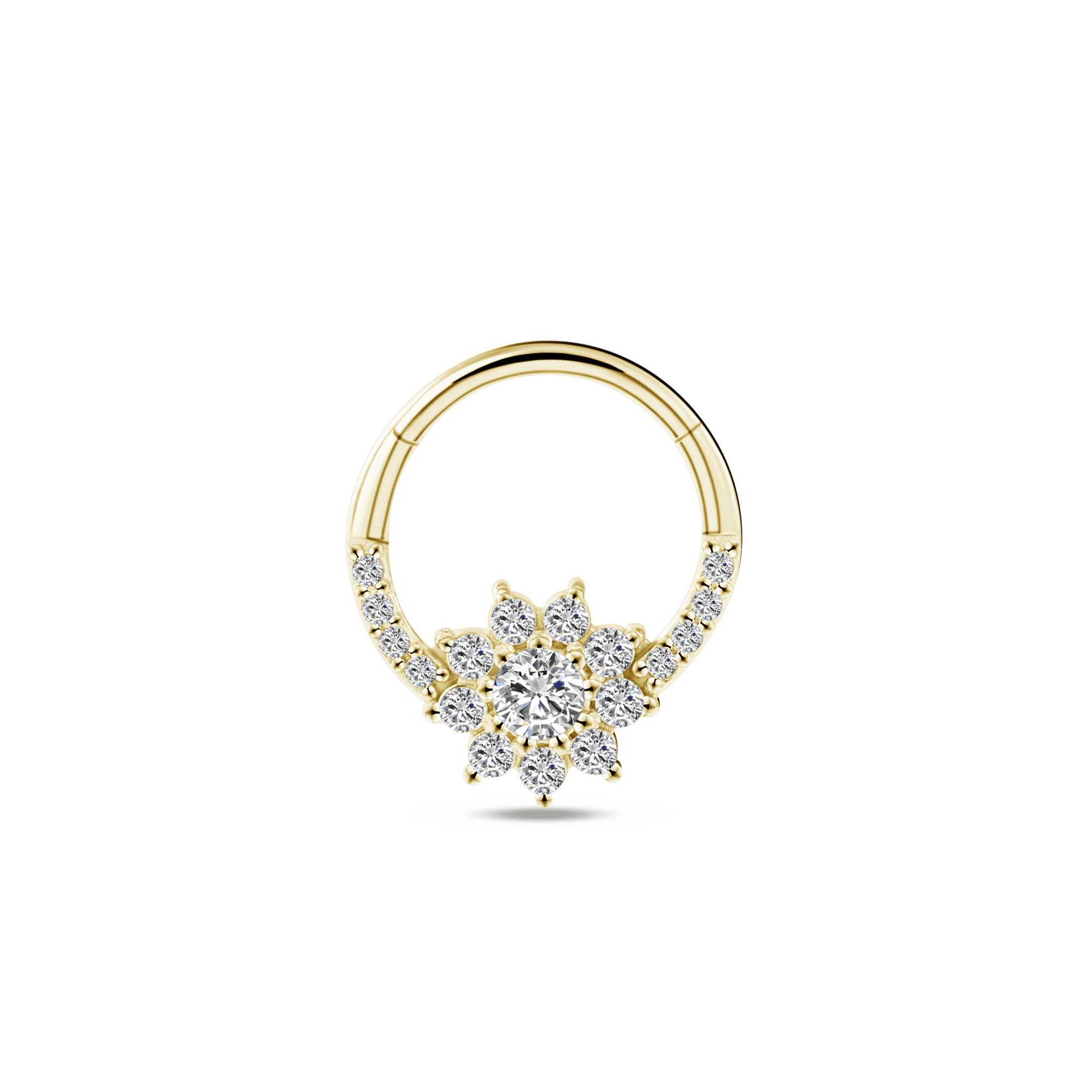 Piercing orecchio/naso/bocca fiore in oro - NovaNavel