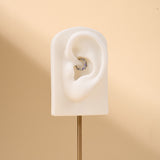 Piercing orecchio/naso/bocca galattico bianco e viola in argento - NovaNavel