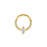 Piercing orecchio/naso/bocca goccia in oro - NovaNavel