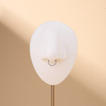 Piercing orecchio/naso/bocca scintilla bianco in argento - NovaNavel®