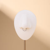 Piercing orecchio/naso/bocca scintilla bianco in argento - NovaNavel®