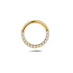 Piercing orecchio/naso/bocca scintilla bianco in oro - NovaNavel®