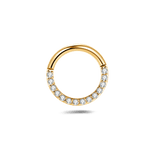 Piercing orecchio/naso/bocca scintilla bianco in oro - NovaNavel®