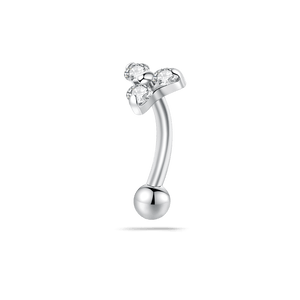 Piercing sopracciglio/orecchio trilogy in argento - NovaNavel