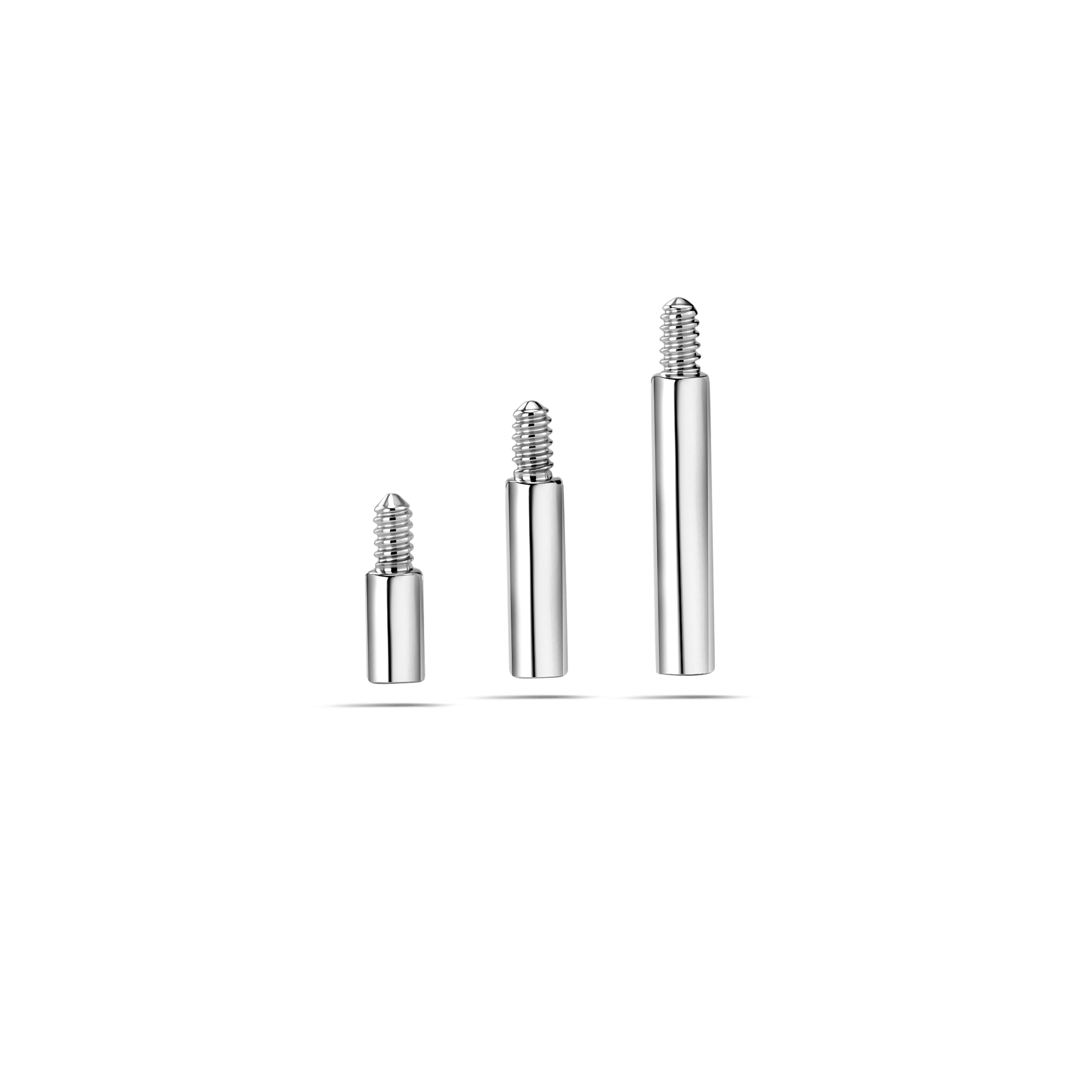 Prolunghe piercing 1.2 mm per filettatura interna in argento - NovaNavel®