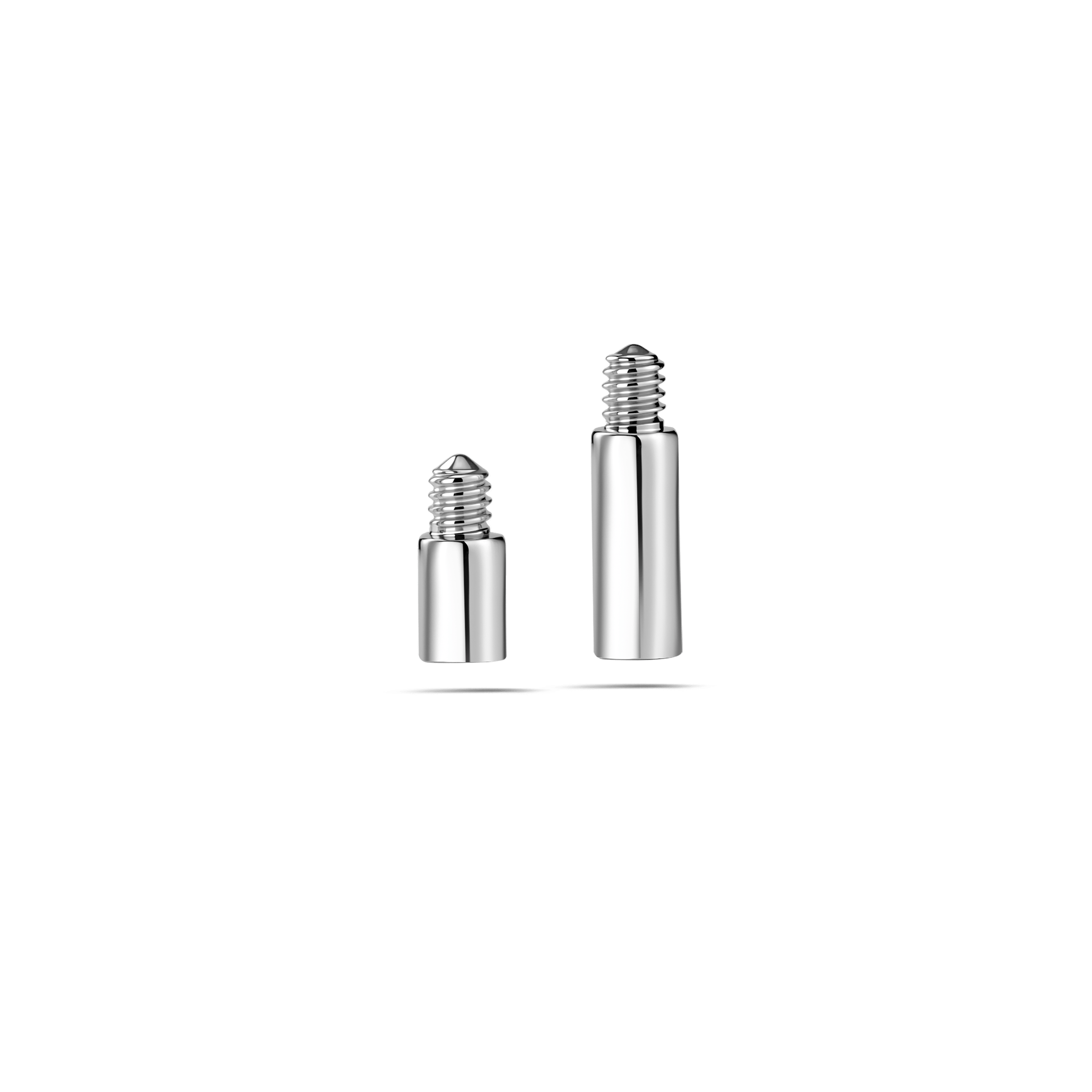 Prolunghe piercing 1.6 mm per filettatura interna in argento - NovaNavel®