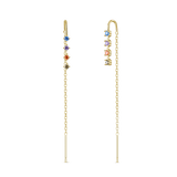 Saliscendi luna arcobaleno in oro - NovaNavel