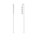 Saliscendi rombo bianco in argento - NovaNavel