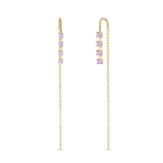 Saliscendi rombo viola in oro - NovaNavel