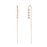 Saliscendi rombo viola in oro - NovaNavel