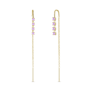 Saliscendi rombo viola in oro - NovaNavel