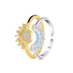 Set anelli sole e luna in argento e oro - NovaNavel