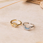 Set anelli sole e luna in argento e oro - NovaNavel