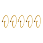 Set cinque ferma anelli in oro - NovaNavel
