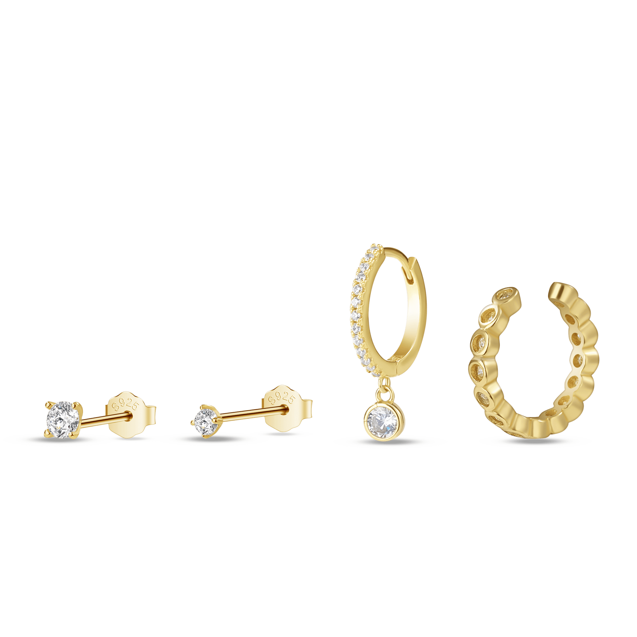 Set orecchini hoops in oro - NovaNavel