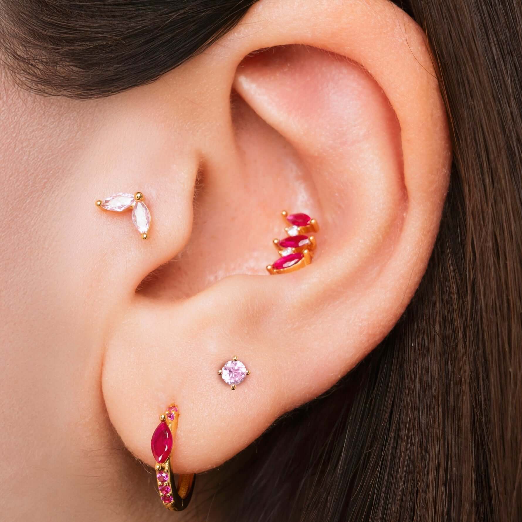 Set orecchini loto in oro - NovaNavel