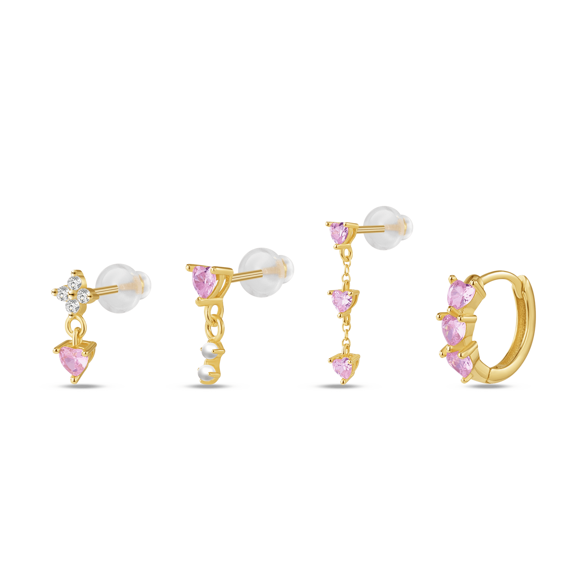 Set orecchini love in oro - NovaNavel