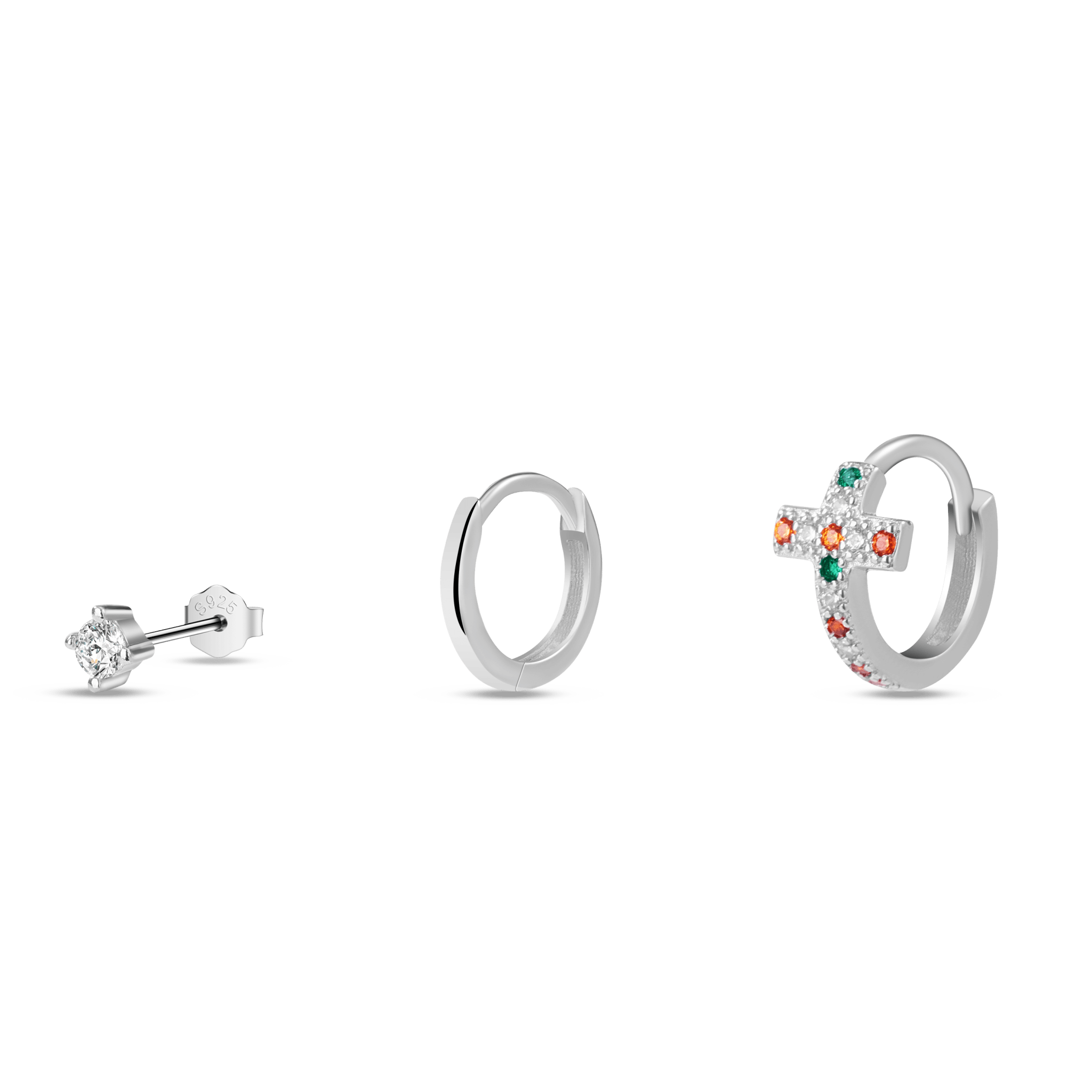 Set orecchini sacro in argento - NovaNavel